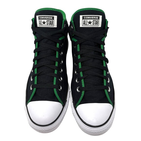 Converse All Star Black Green Trim High Top Shoes Men 11 Women 13 A02824F Retro - Picture 5 of 11